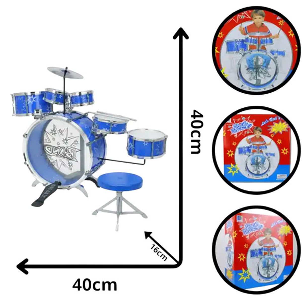 GENERICO - BATERÍA INFANTIL CAJA ROJA 28832