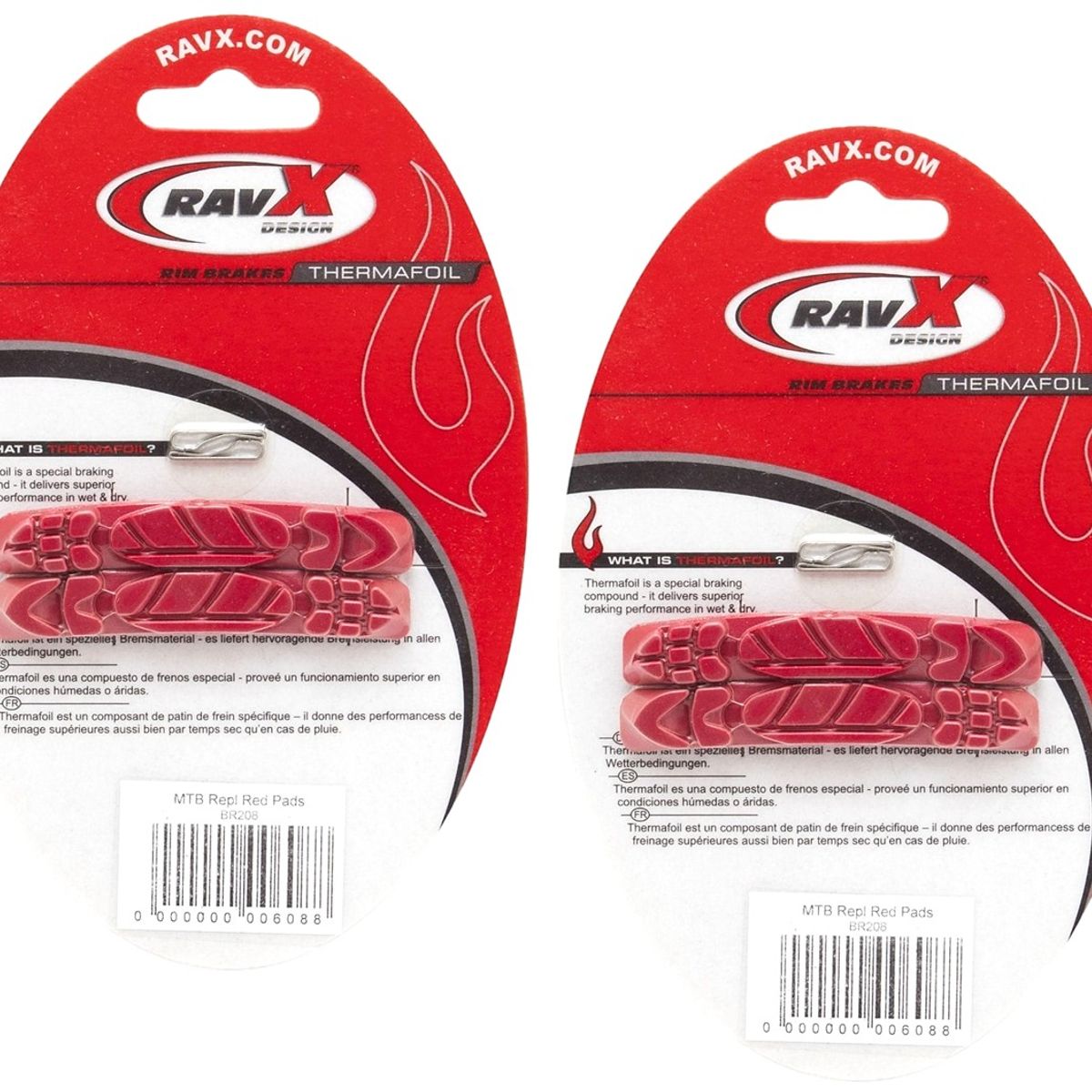 GENERICO - Zapatas Reemplazo Freno Thermafoil Bicicleta Ravx X2 Pares