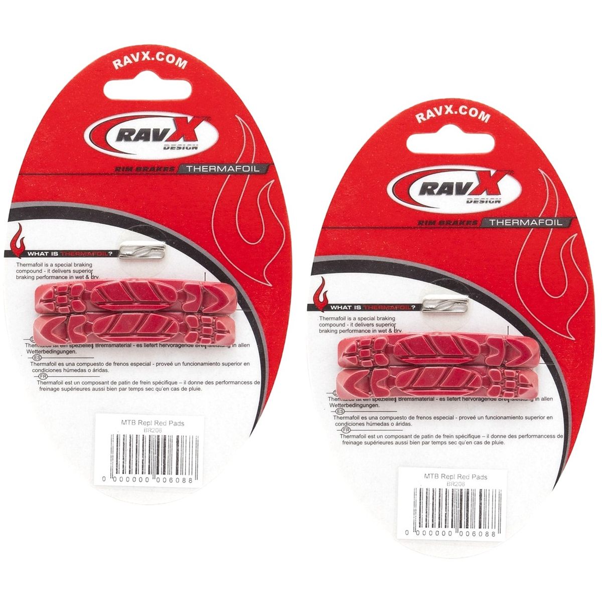 GENERICO - Zapatas Reemplazo Freno Thermafoil Bicicleta Ravx X2 Pares