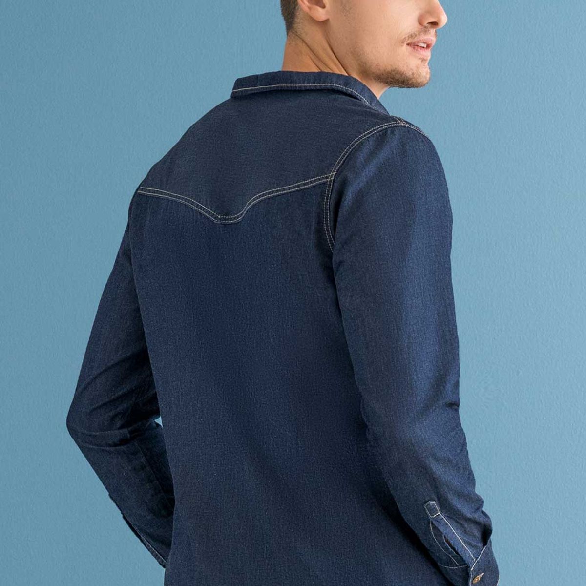 MARKETING PERSONAL - Camisa Hombre Azul Mp 112649