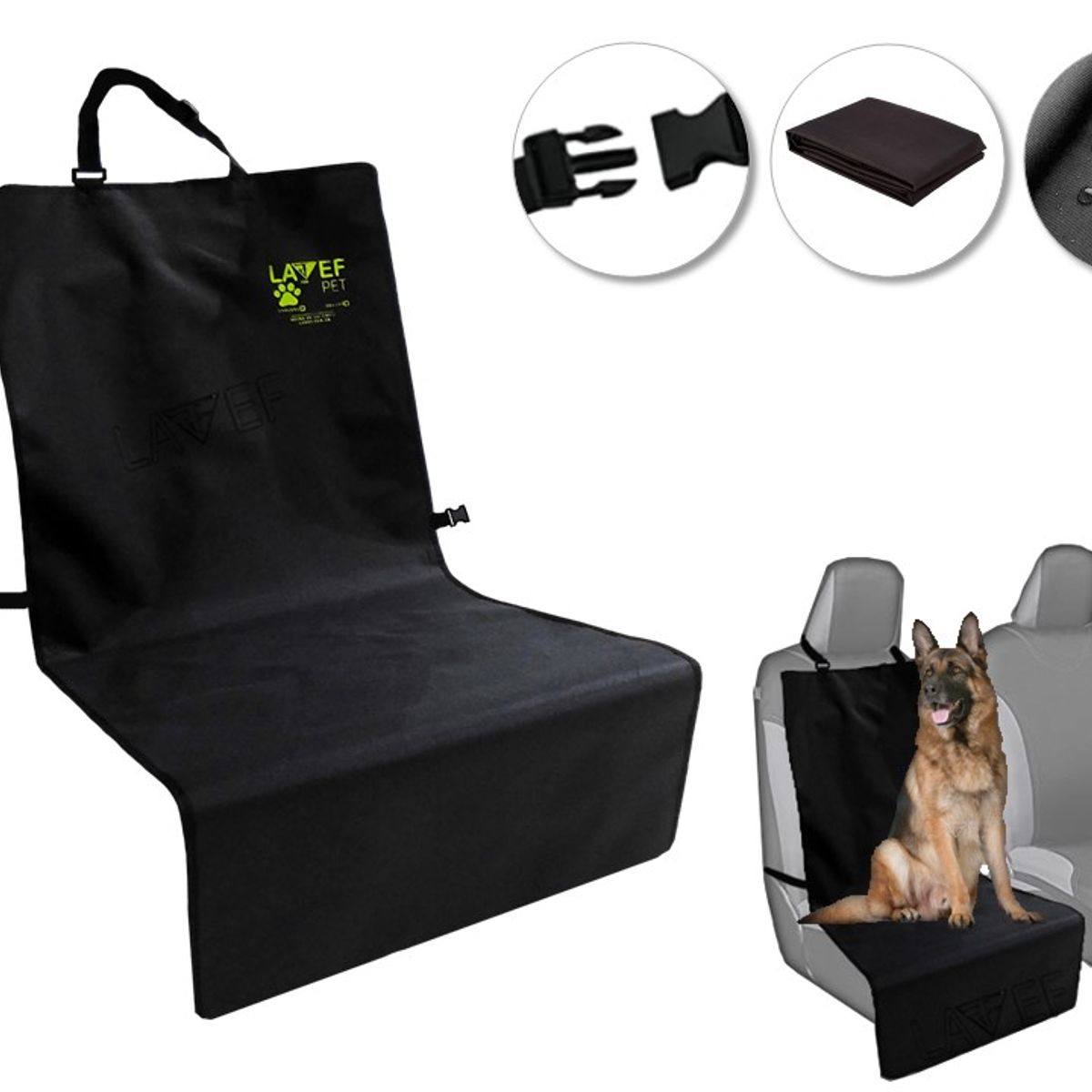 LAVEF - Forro para Mascota Asiento Delantero Antifluido y Antideslizante