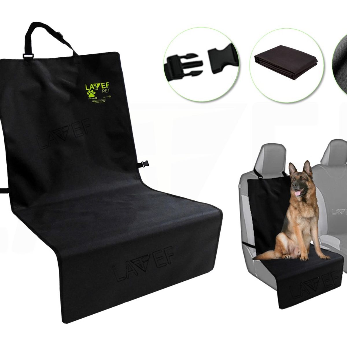 LAVEF - Forro para Mascota Asiento Delantero Antifluido y Antideslizante