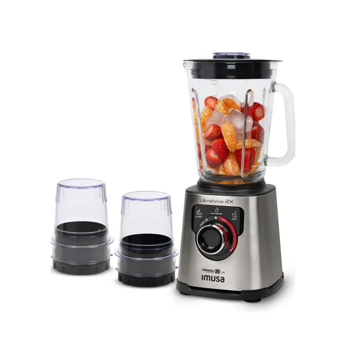 IMUSA - Licuadora IMUSA Ultraforce 2X Vaso de Vidrio 2L + Picatodo