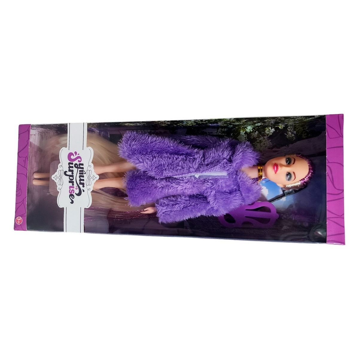 GENERICO - Muñeca Abrigo Peludo Juguete Niñas Interactivo + Accesorio