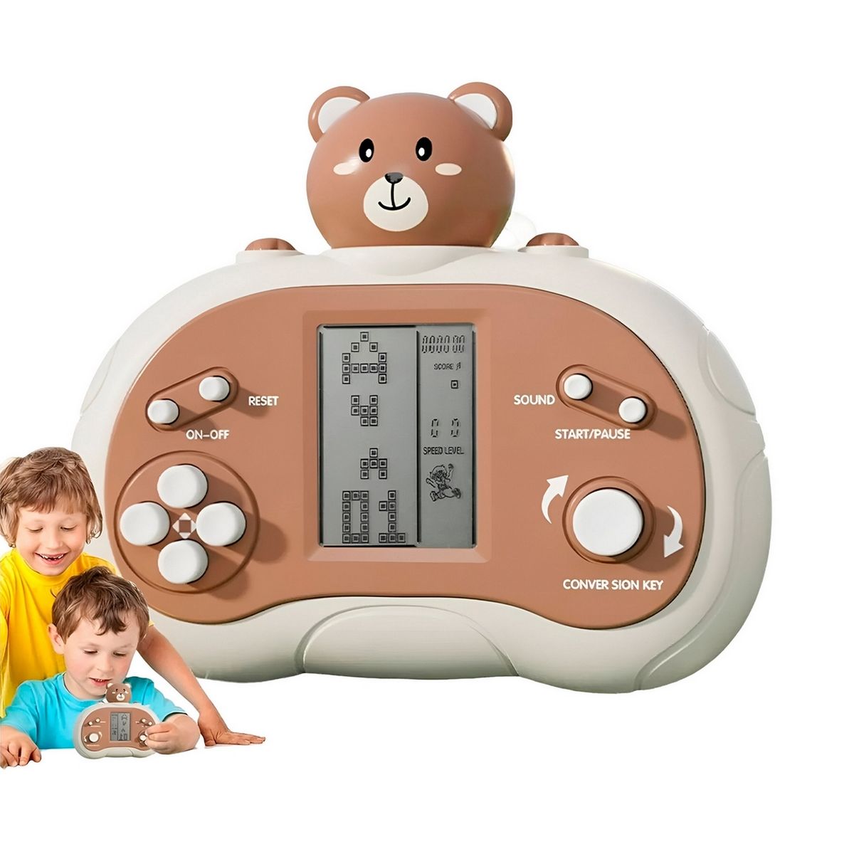 GENERICO - Juguete Diseño Atari Estrategia En Forma De Oso + Baterias