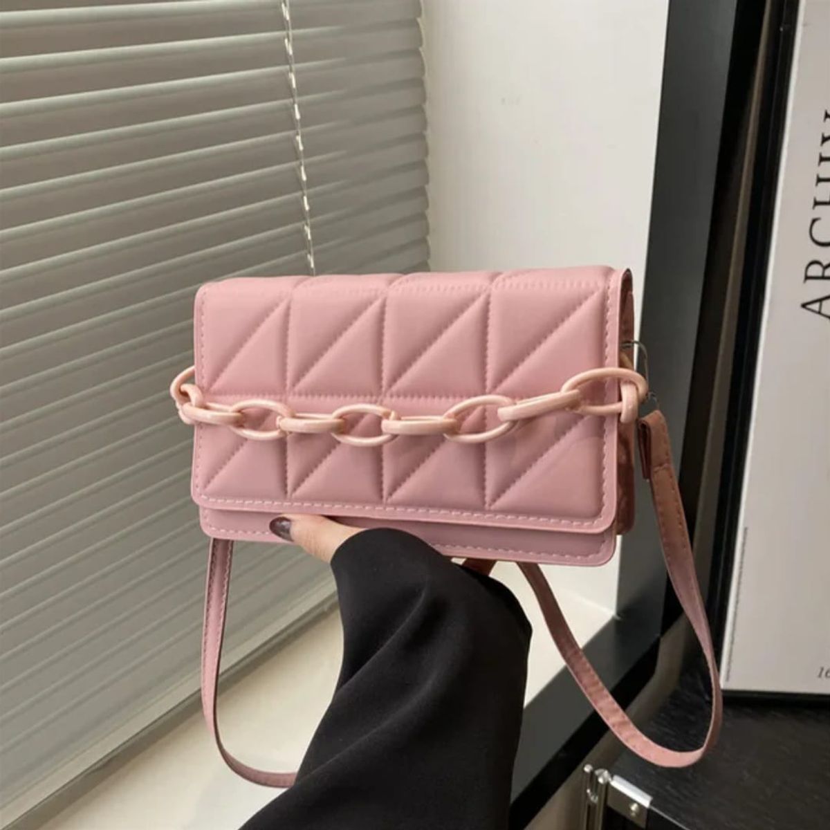 GENERICO - Bolso Mini Eva Palo De Rosa Para Mujer En Cuero Sintetico Excelente Calidad