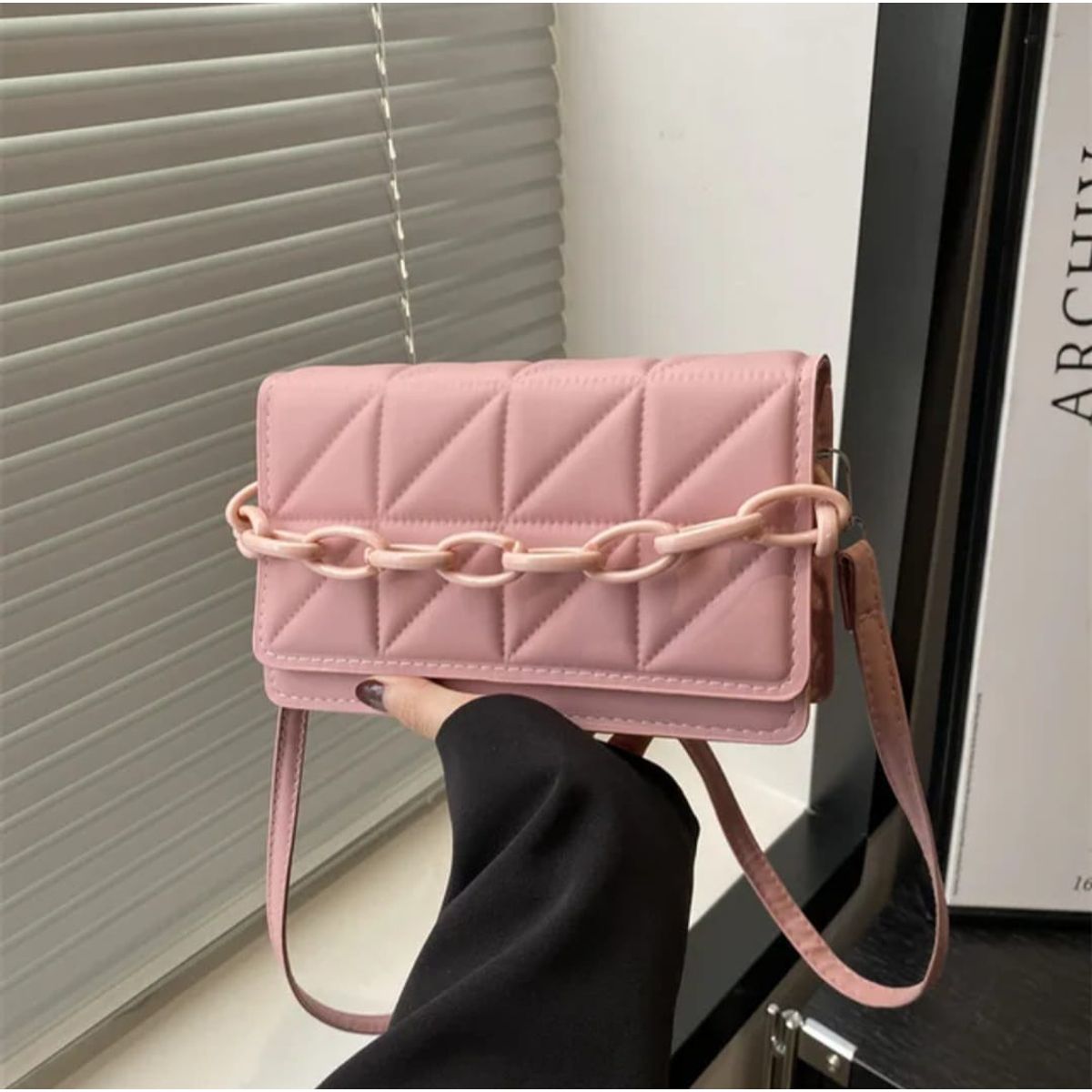 GENERICO - Bolso Mini Eva Palo De Rosa Para Mujer En Cuero Sintetico Excelente Calidad