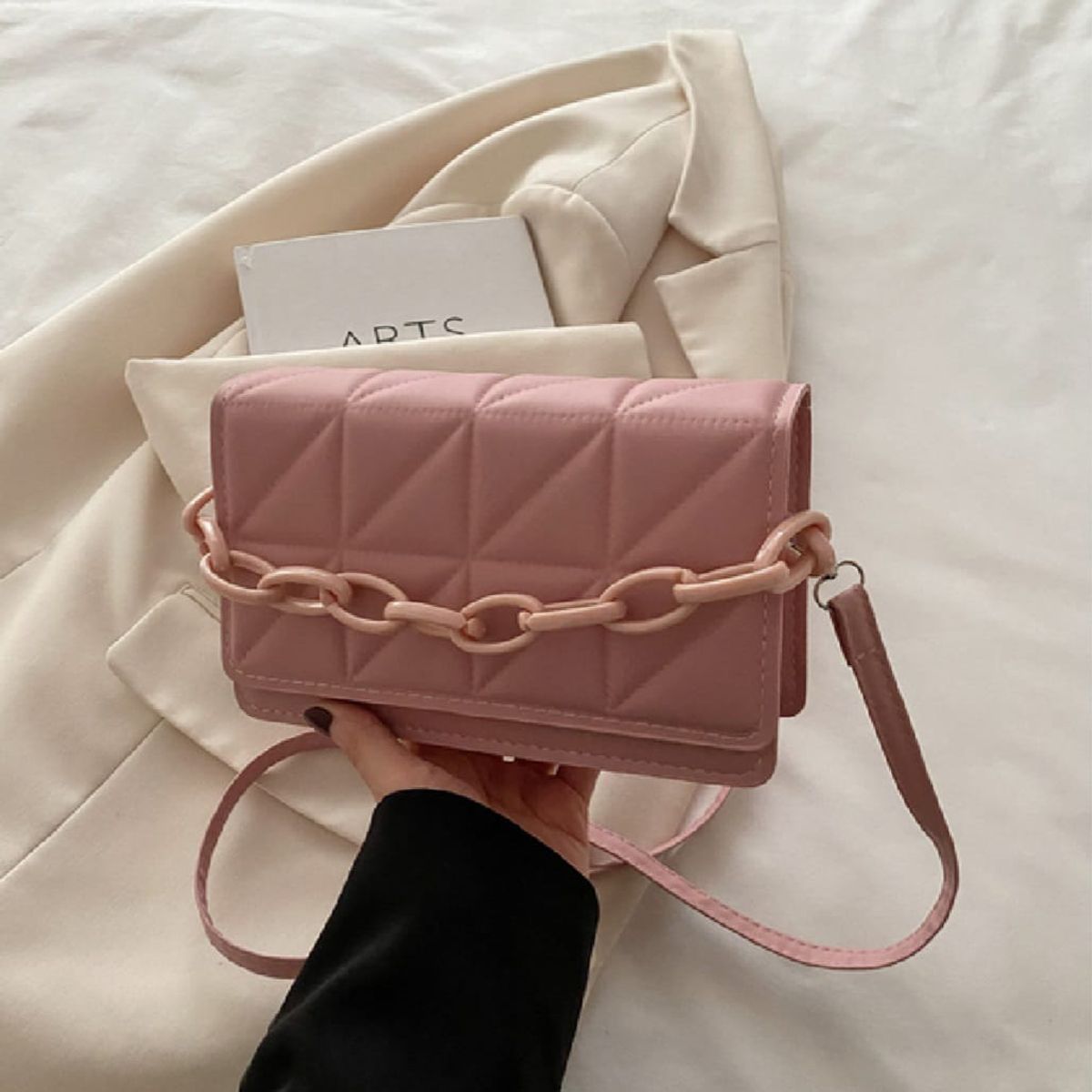 GENERICO - Bolso Mini Eva Palo De Rosa Para Mujer En Cuero Sintetico Excelente Calidad