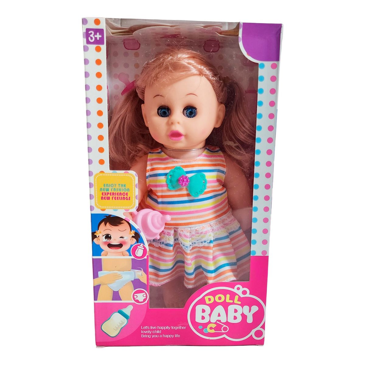 GENERICO - Muñeca Con Vestido Doll Baby Juguete Niña Interactivo