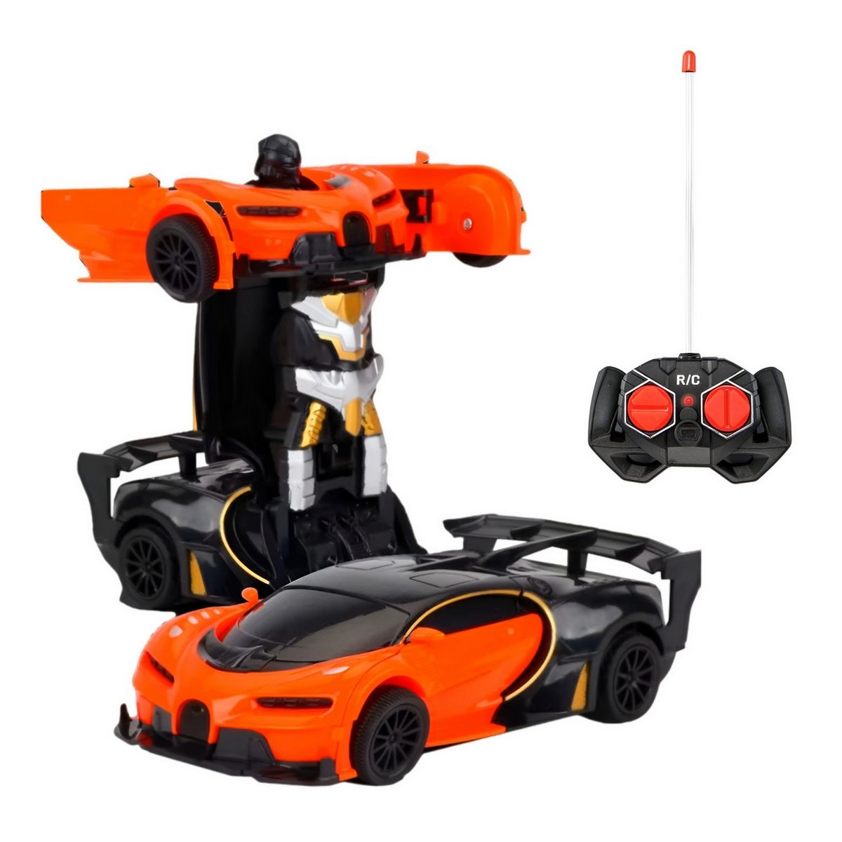 GENERICO - Carro Control Remoto Convierte En Robot Transformers 2 En 1