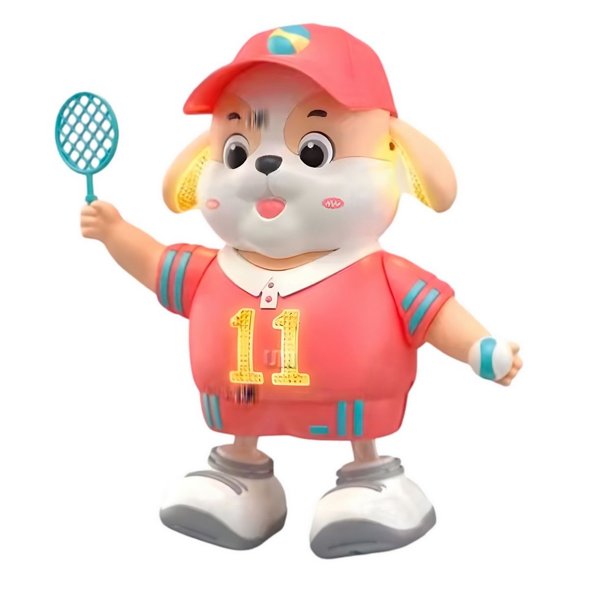 GENERICO - Perro Robot Jugador De Tenis Baile Juguete + Baterias