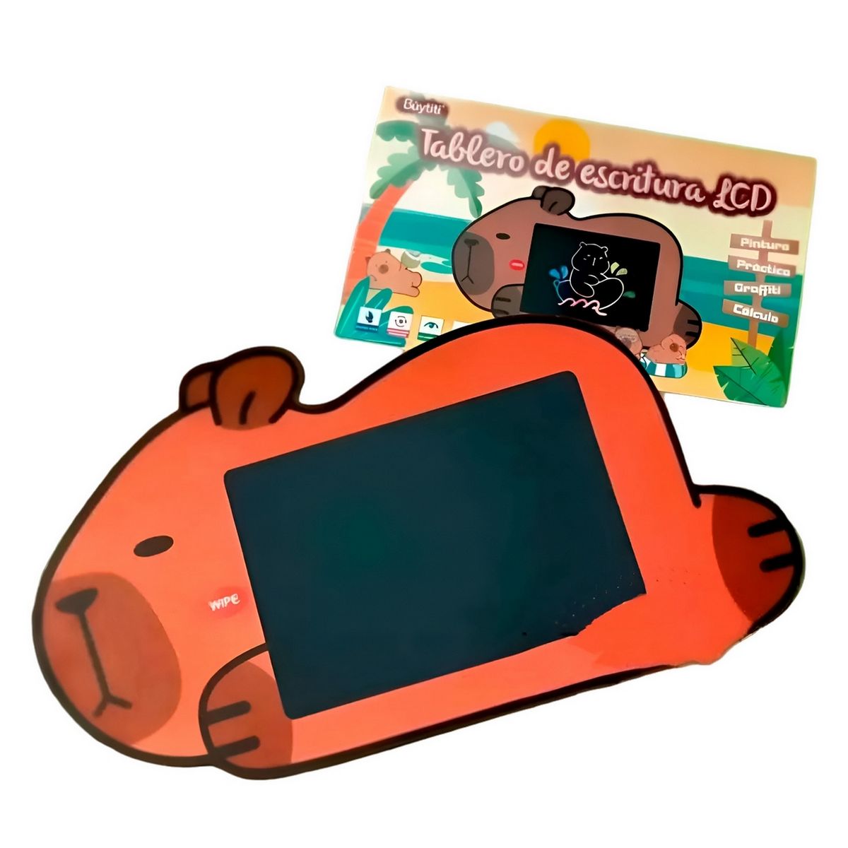 GENERICO - Tablero Mágico Capibara Lcd Colores Tabla Dibujo Escritura
