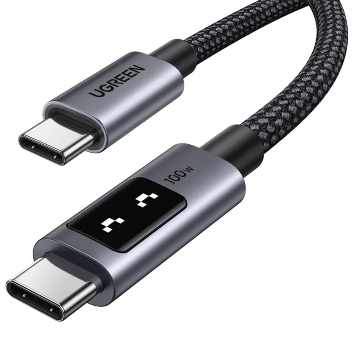 UGREEN - Cable Tipo C A Tipo C 100w 1m Con Pantalla Led Ugreen 35501