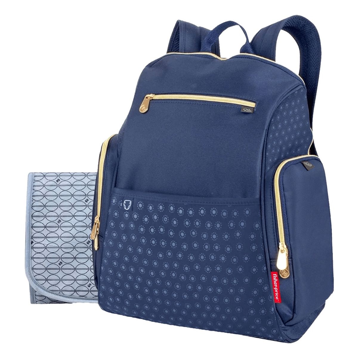 GENERICO - Pañalera Morral Fisher Price Con Dispensador De Pañitos