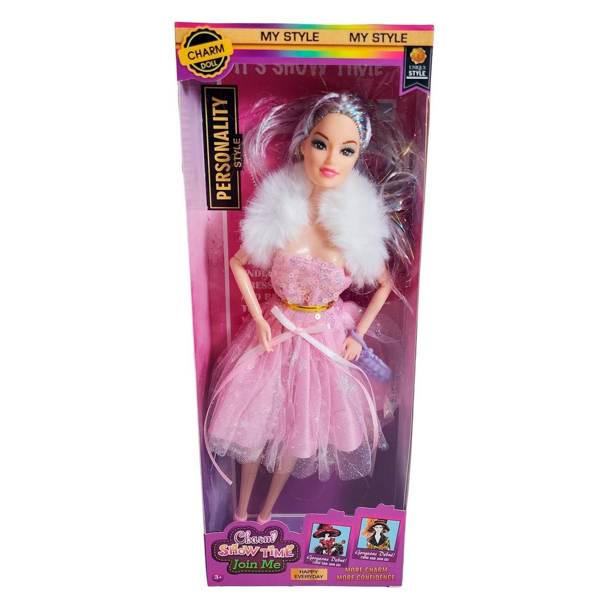 GENERICO - Muñeca Con Vestido Y Bufanda Juguete Niñas Interactivo