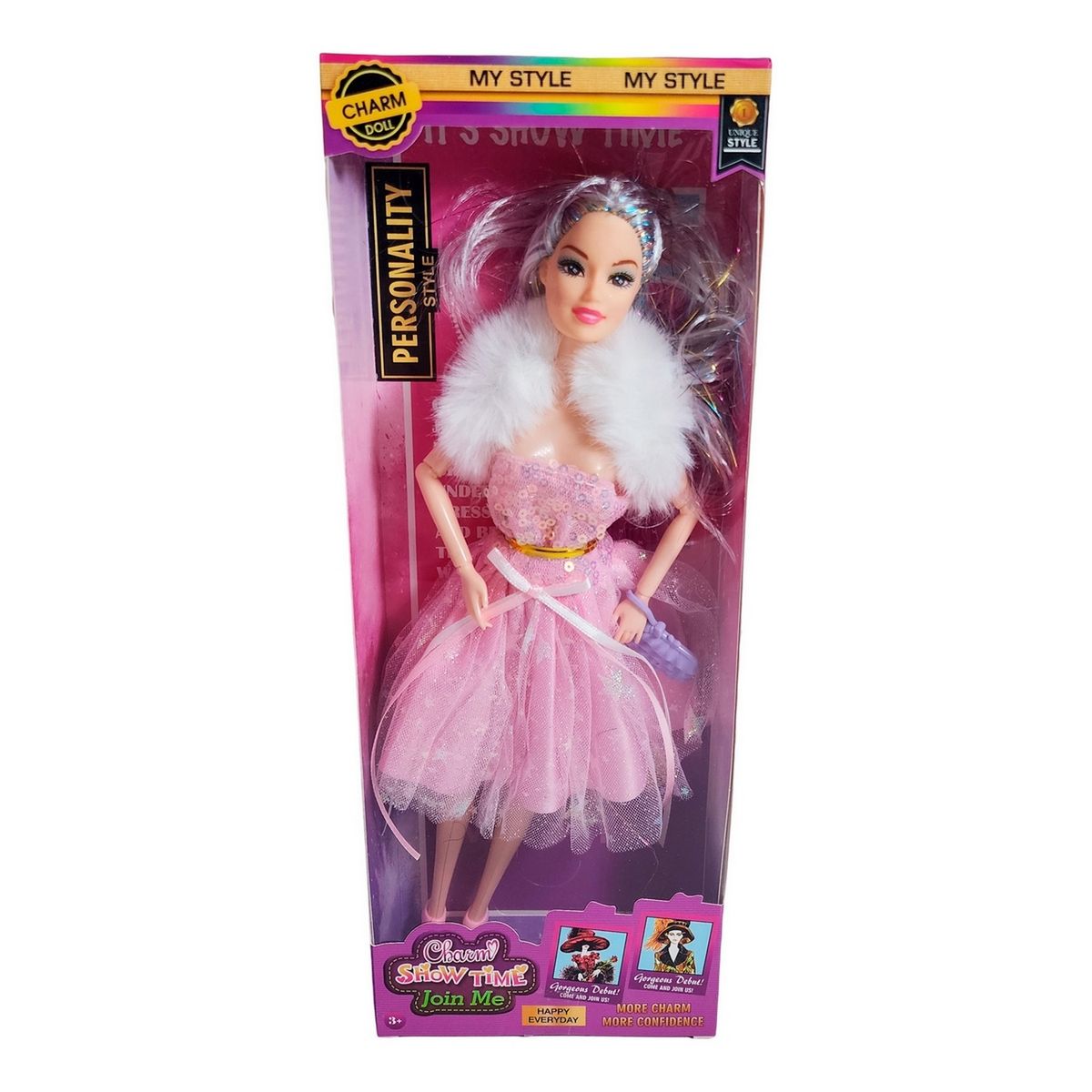 GENERICO - Muñeca Con Vestido Y Bufanda Juguete Niñas Interactivo