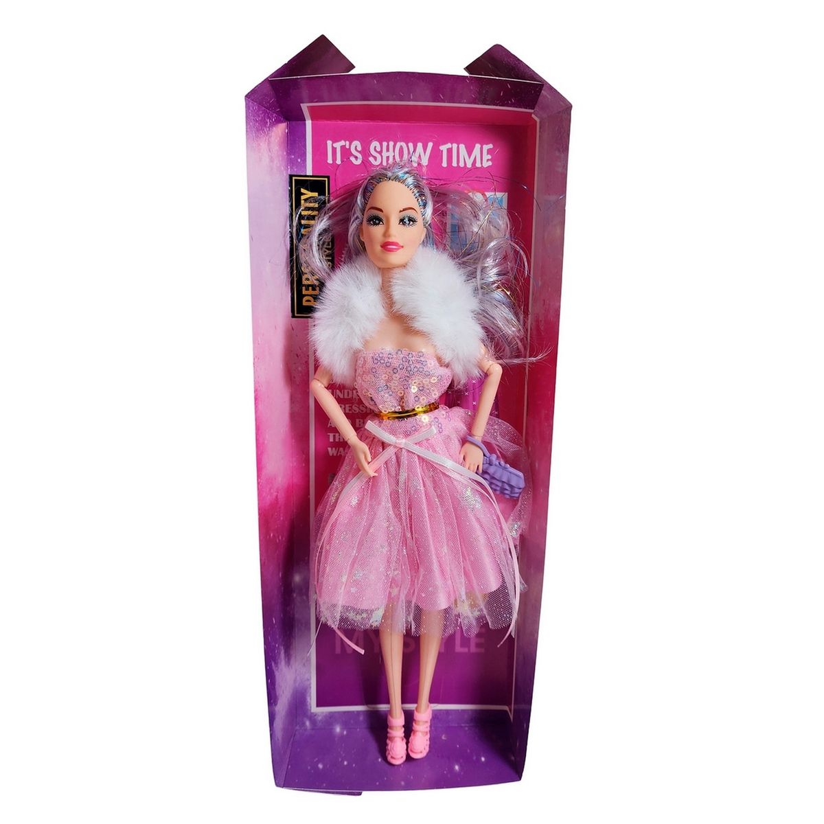 GENERICO - Muñeca Con Vestido Y Bufanda Juguete Niñas Interactivo