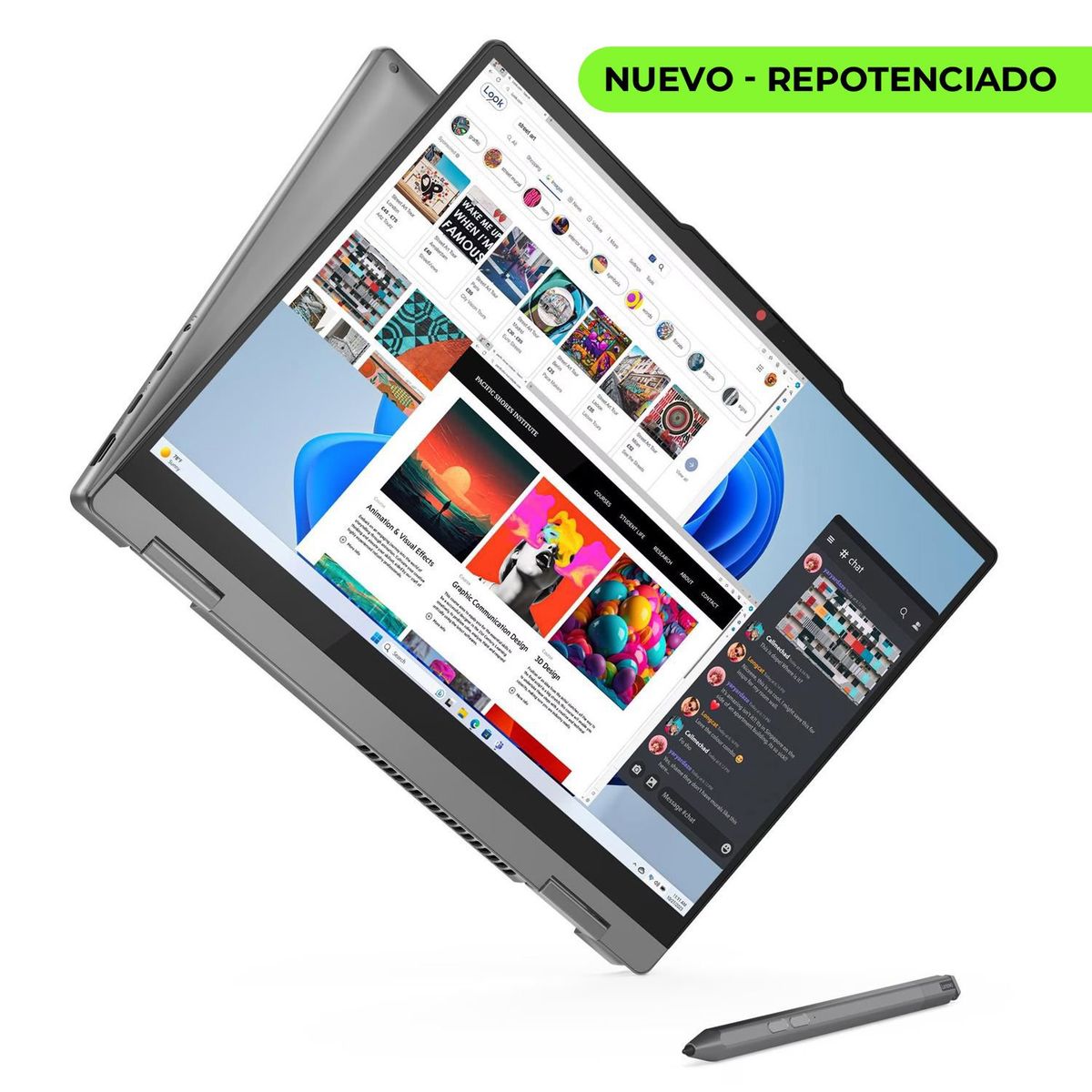 LENOVO - Portatil 2 en 1 Lenovo 14AP9 Ryzen 7 8845HS 16GB 512GB Touch