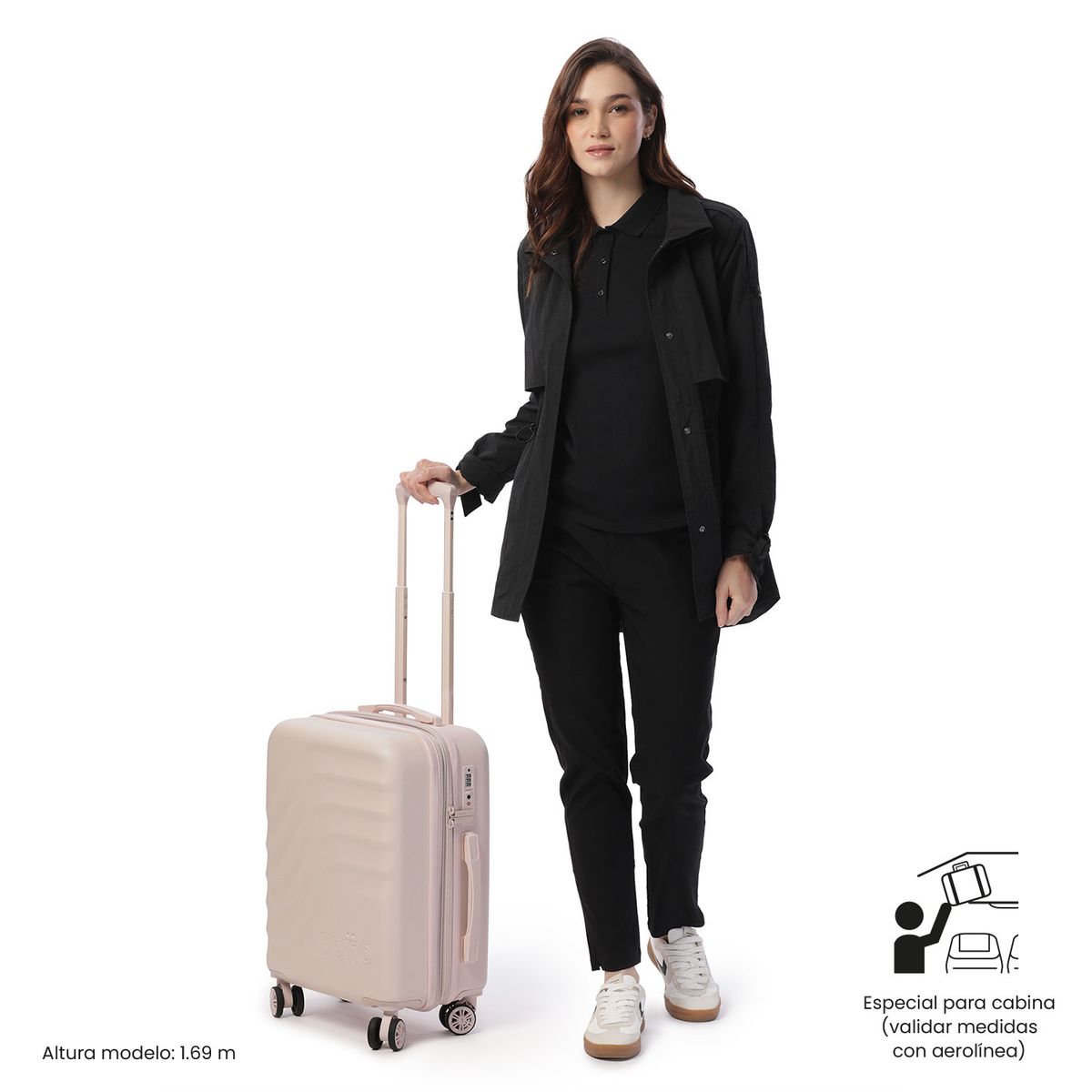 TOTTO - Maleta de Cabina Expandible 10 Kg Bazy Plus Rosado Totto