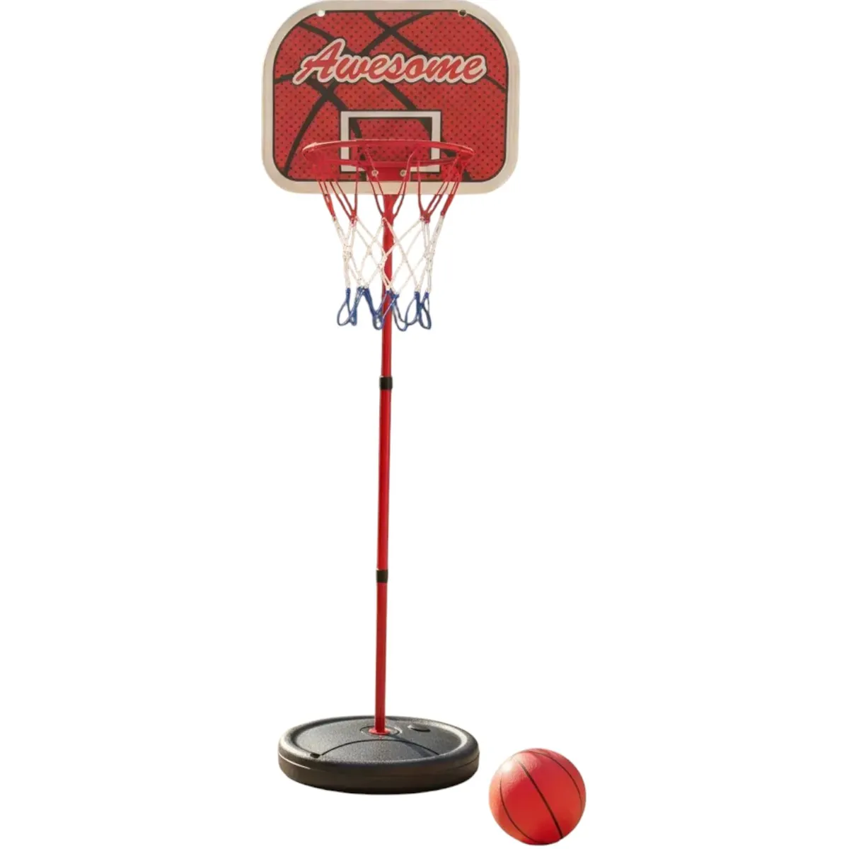 KIDSHOP - Cesta Baloncesto Metal + Malla Aro Basketball X-5240