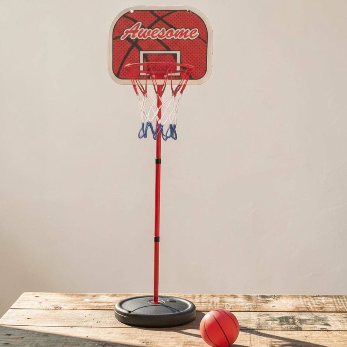 KIDSHOP - Cesta Baloncesto Metal + Malla Aro Basketball X-5240