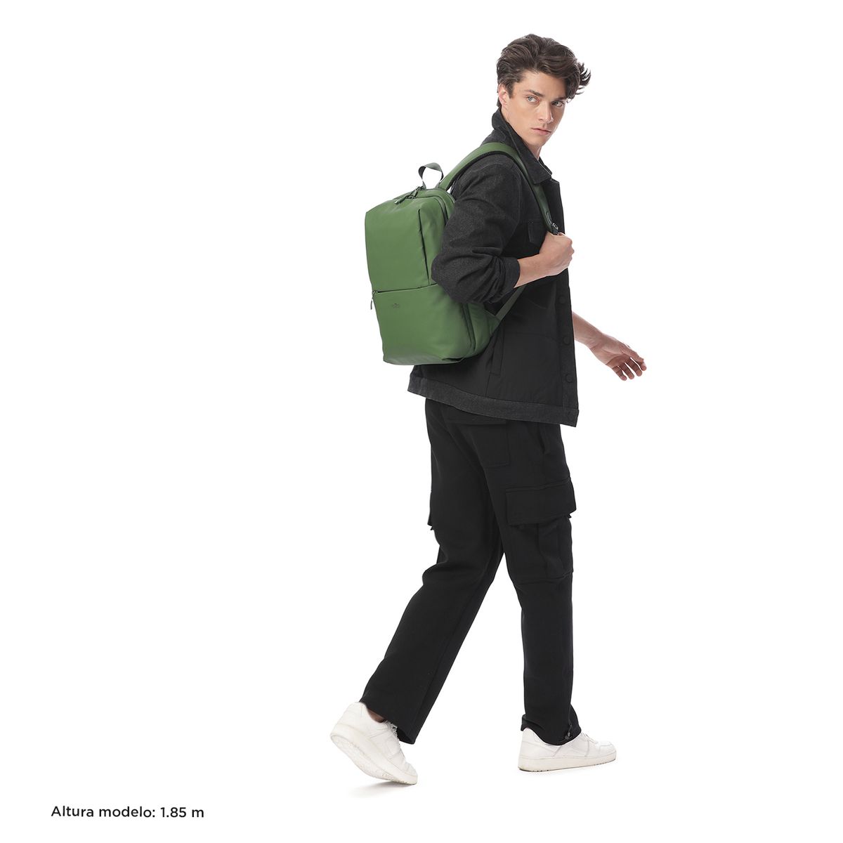 TOTTO - Morral Mochila Vania Hombre Con Porta PC 14'' Verde Totto