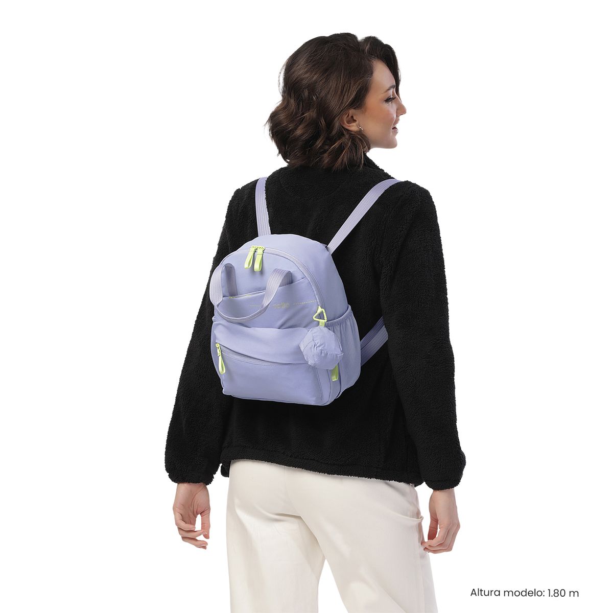 TOTTO - Morral Mochila Suzuka S Mujer Porta Botella Morado Totto
