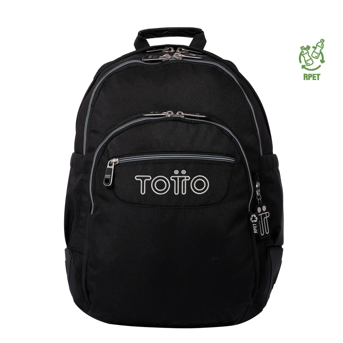 TOTTO - Morral Mochila Rayol Unisex Con Porta PC 14'' Negro Totto