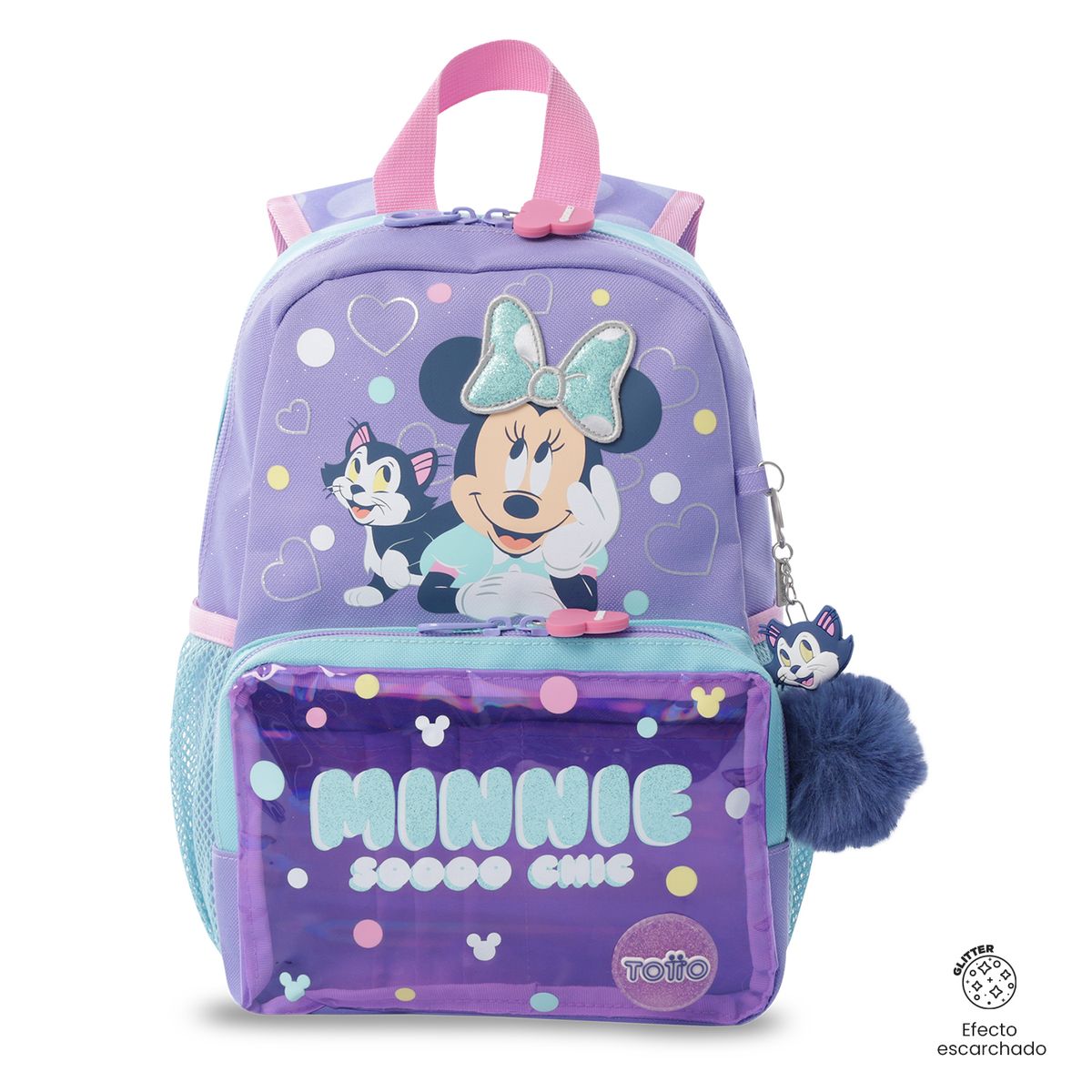 TOTTO - Morral Mochila Escolar Minnie S Niña Azul Totto
