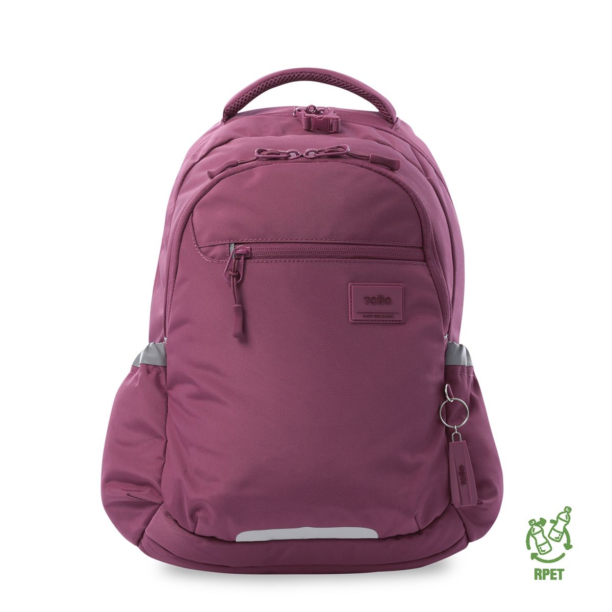 TOTTO - Morral Mochila Rpet Misisipi Mujer Porta 14'' Rosado Totto