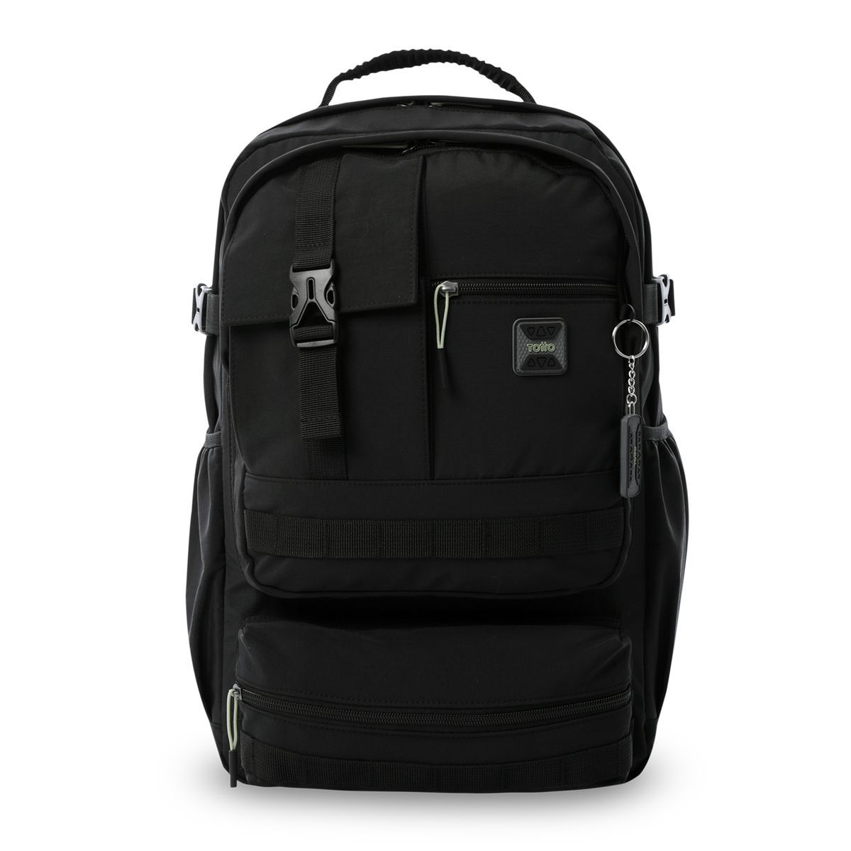TOTTO - Morral Mochila Tactico Spa Xl Porta PC 15.4'' Negro Totto