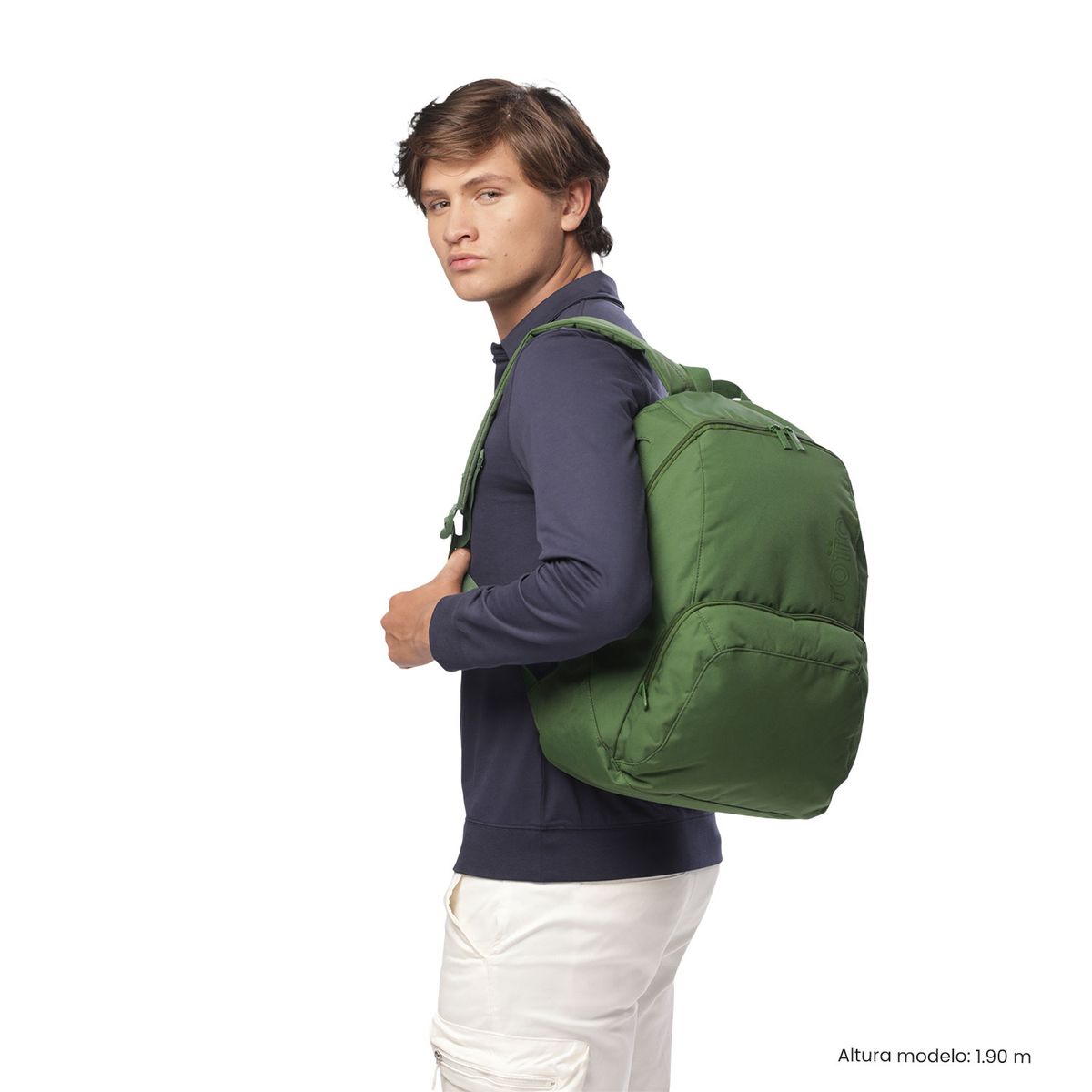 TOTTO - Morral Mochila Ometto Hombre Bolsillo Porta Botella Totto
