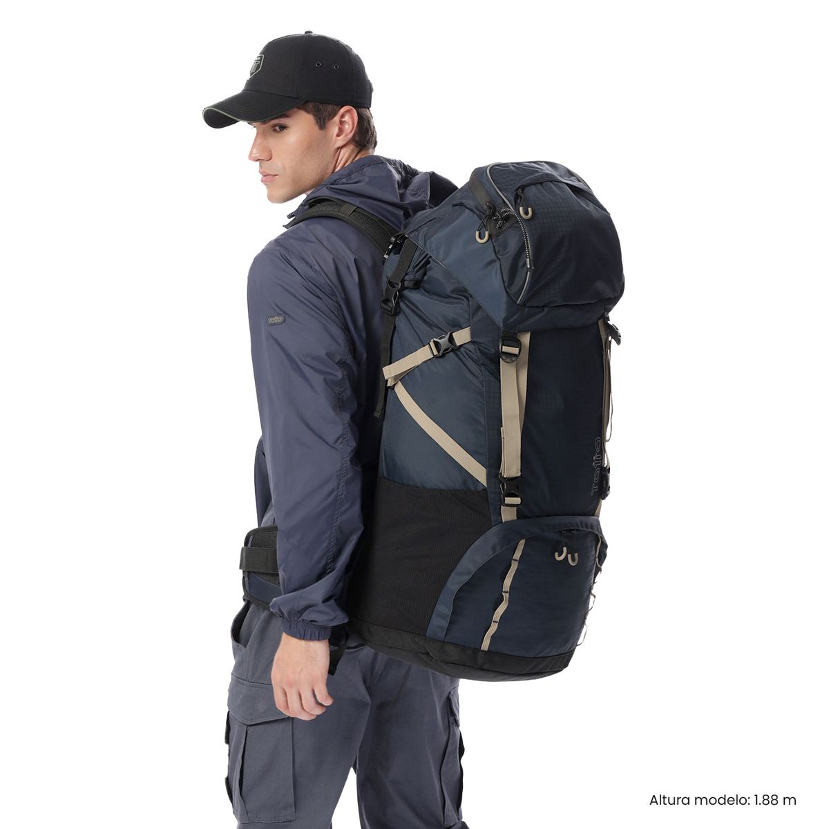 TOTTO - Morral Outdoor Summit 65 Azul Unisex Totto