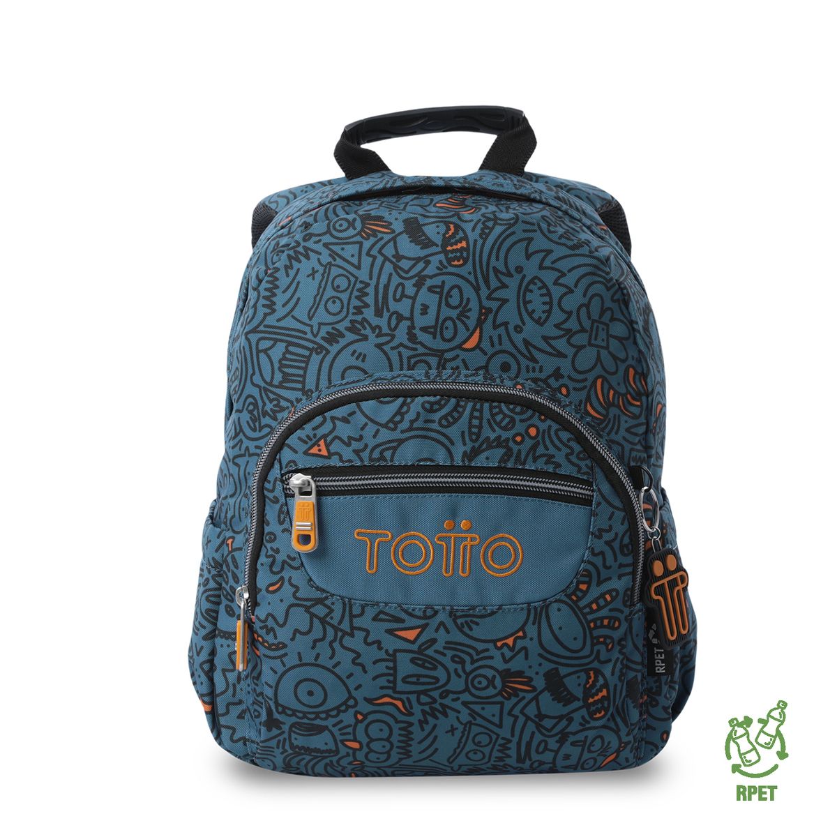 TOTTO - Morral Mochila Escolar Tempera Hombre Azul Totto