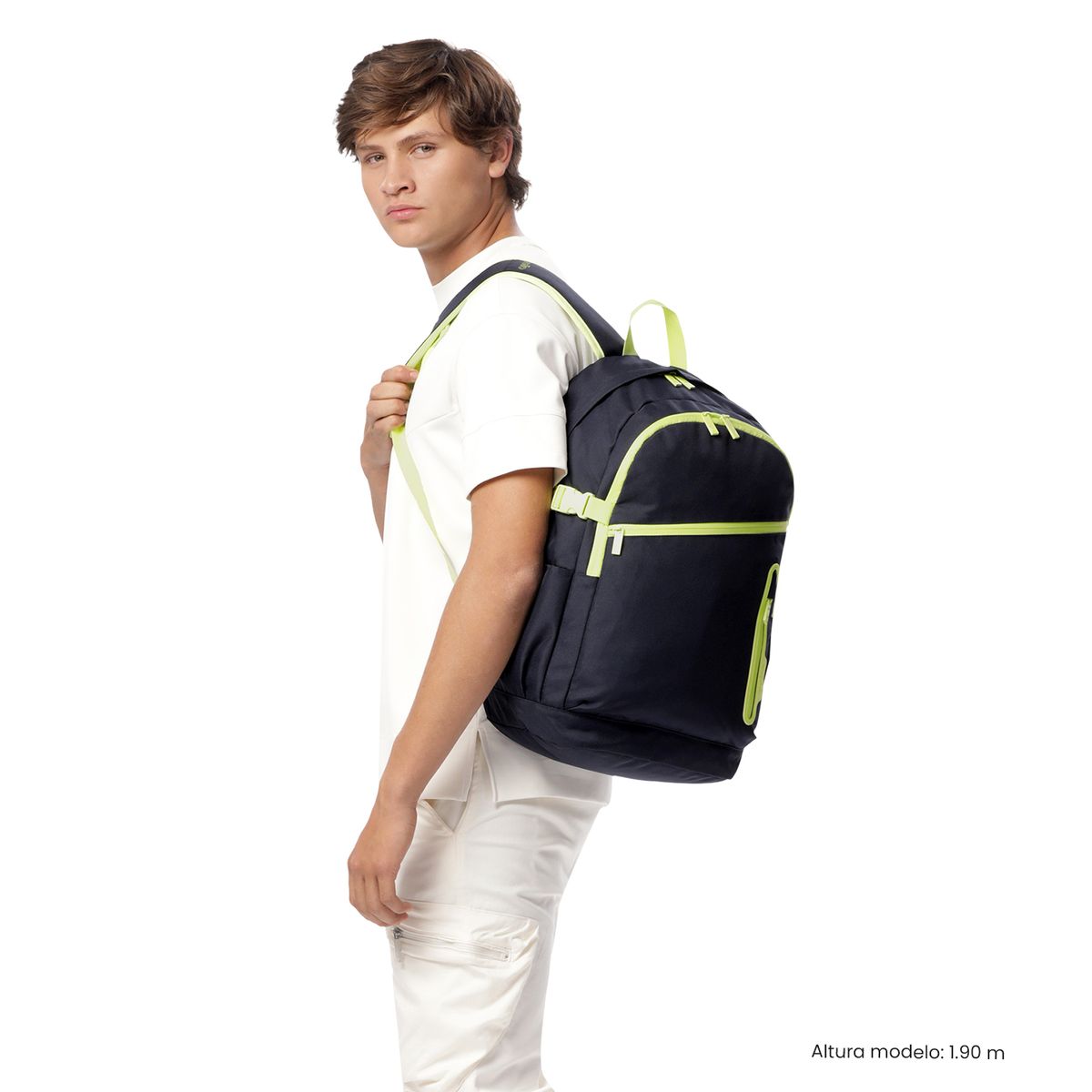 TOTTO - Morral Mochila Mina Para Hombre Con Porta PC 16'' Azul Totto