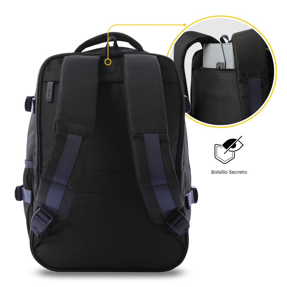 TOTTO - Morral de Articulo Personal Trip Azul Para Hombre Totto