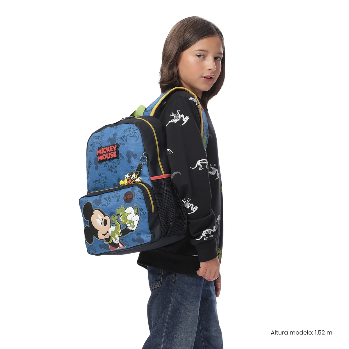 TOTTO - Morral Mochila Escolar Mickey M Niño Azul Totto
