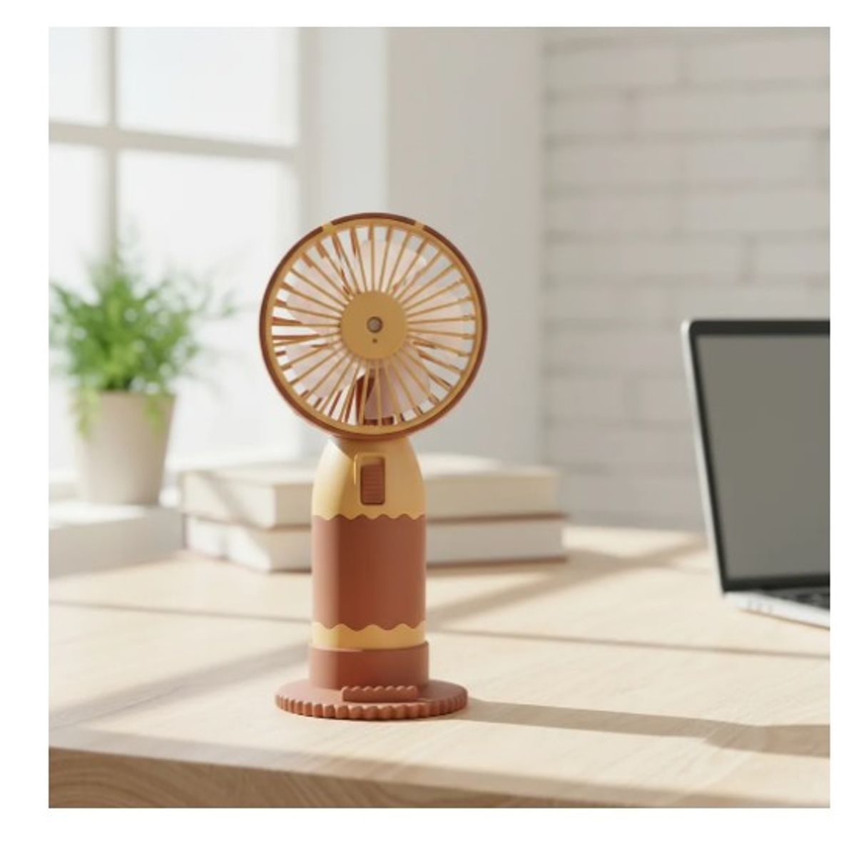 INFANTILES CAJUROMIX - Ventilador Portátil Con Diseño Tierno Capi