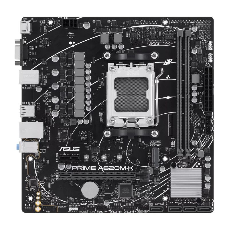 ASUS - ASUS PRIME A620M‑K DDR5  Placa base AM5