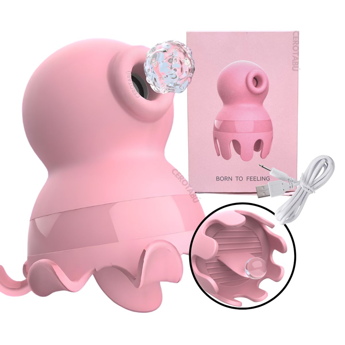 GENERICO - Vibrador 2En1 Succionador Clitoris Punto G Recargable Sex Oral