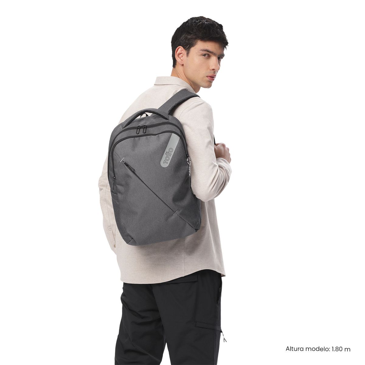TOTTO - Morral Totto Osaka Con Porta PC 15.4'' Negro Totto