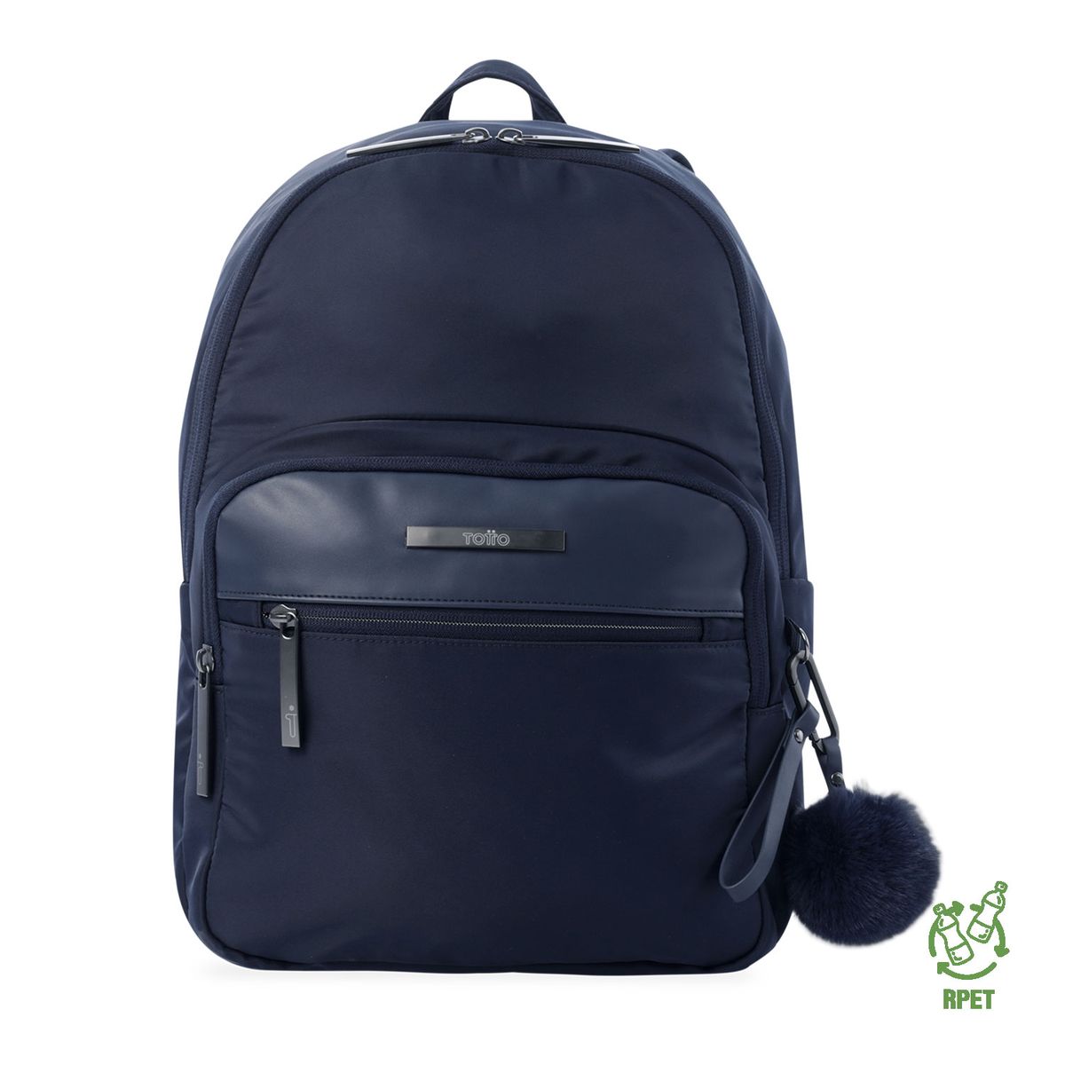 TOTTO - Morral Mochila Adelaide 3 Mujer Porta PC 14'' Azul Totto
