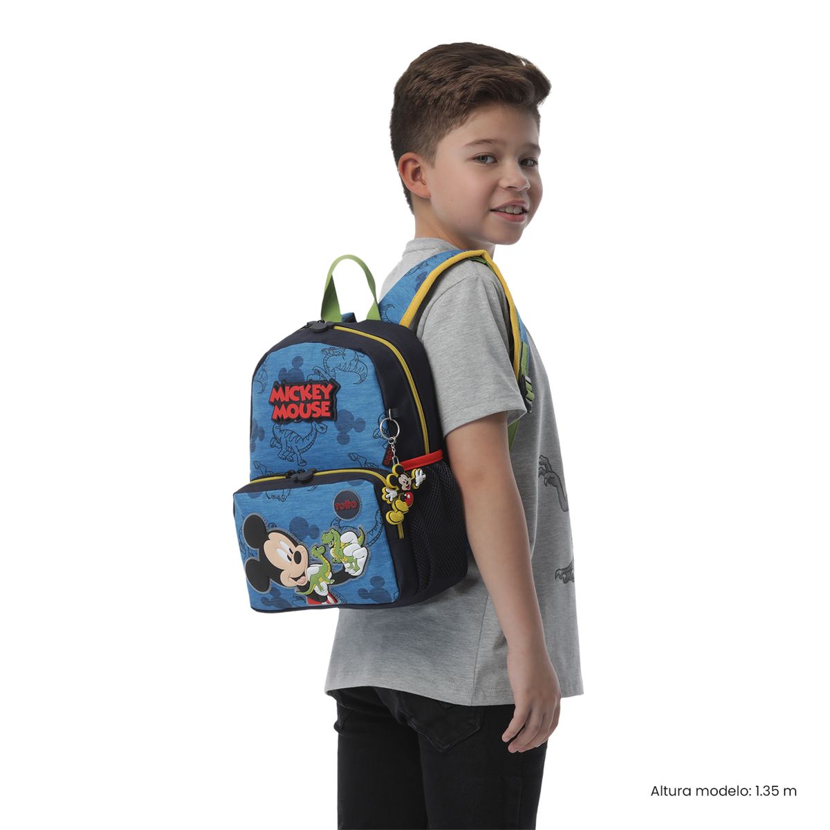 TOTTO - Morral Mochila Escolar Mickey S Niño Azul Totto Kids