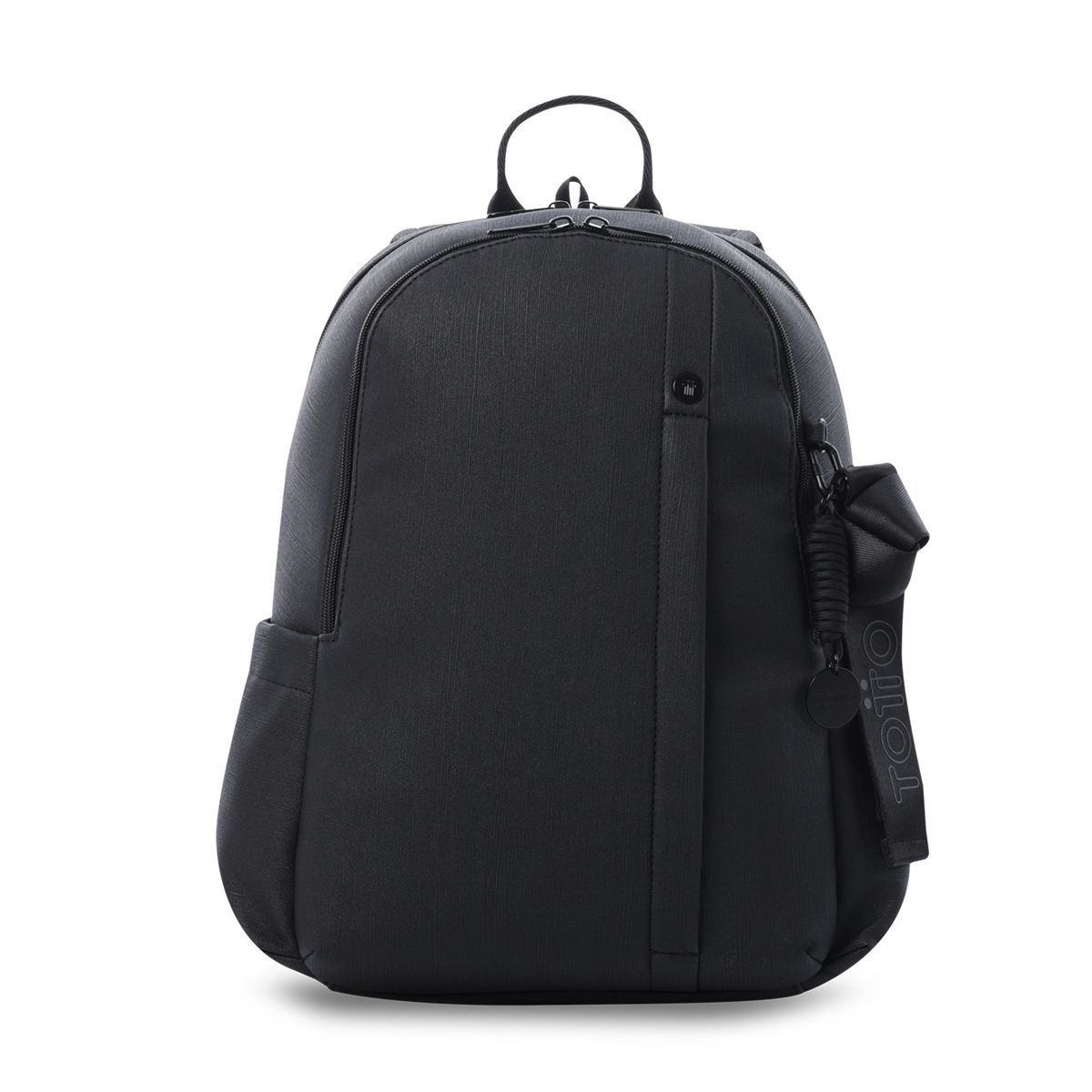 TOTTO - Morral Mochila Bow M Mujer Con Porta PC 14'' Negro Totto