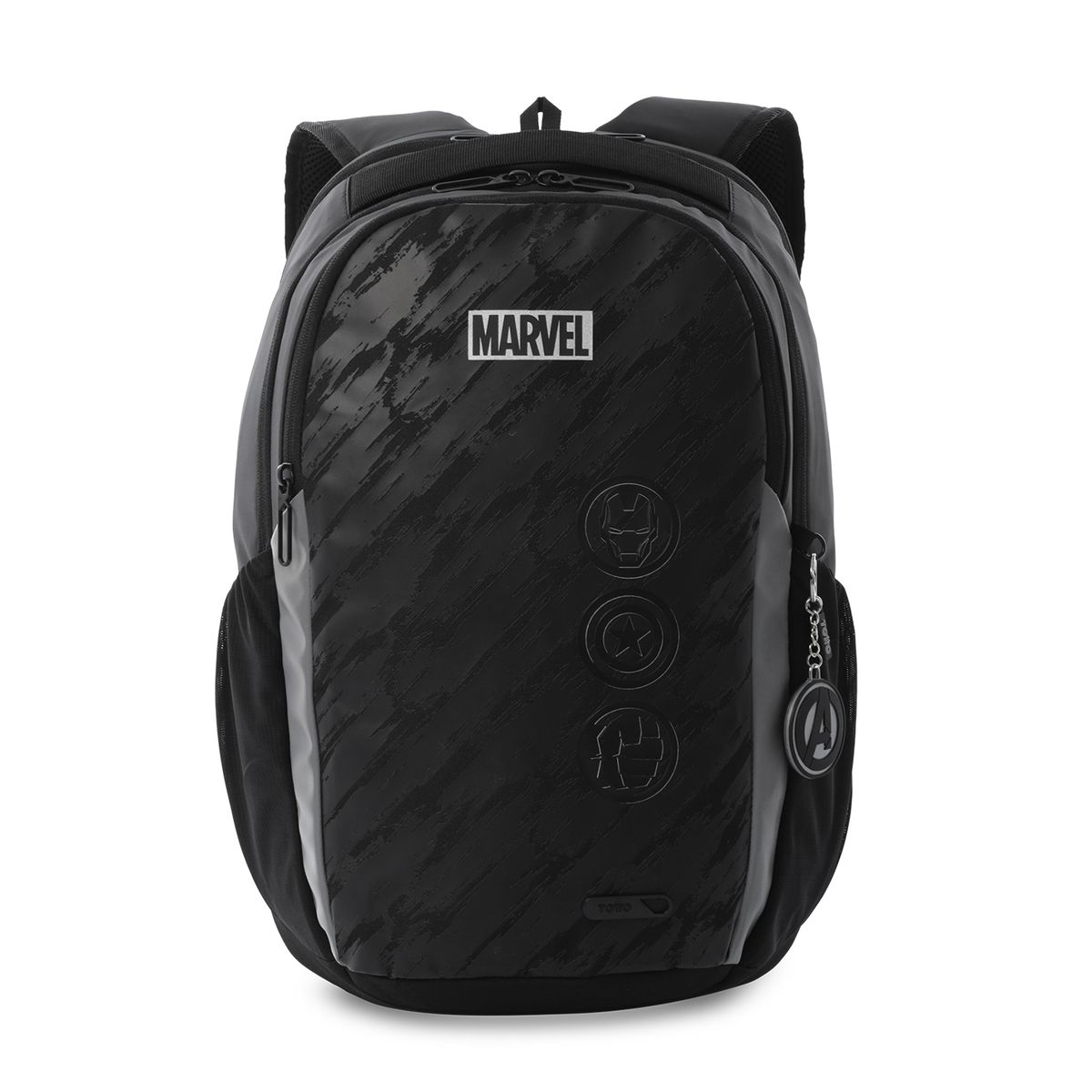 TOTTO - Morral Mochila Escolar Marvel Black M Hombre Negro Totto