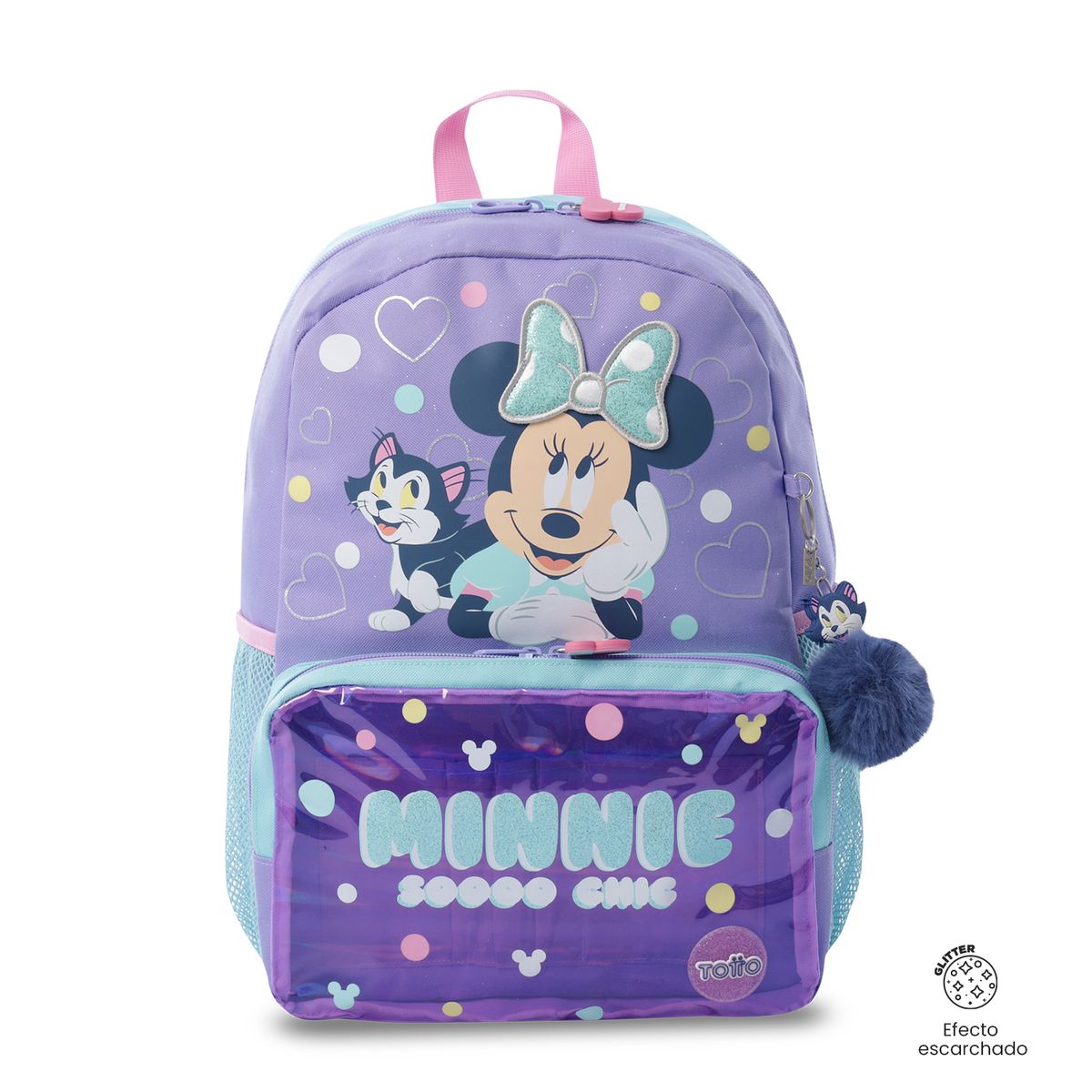 TOTTO - Morral Mochila Escolar Minnie M Niña Azul Totto