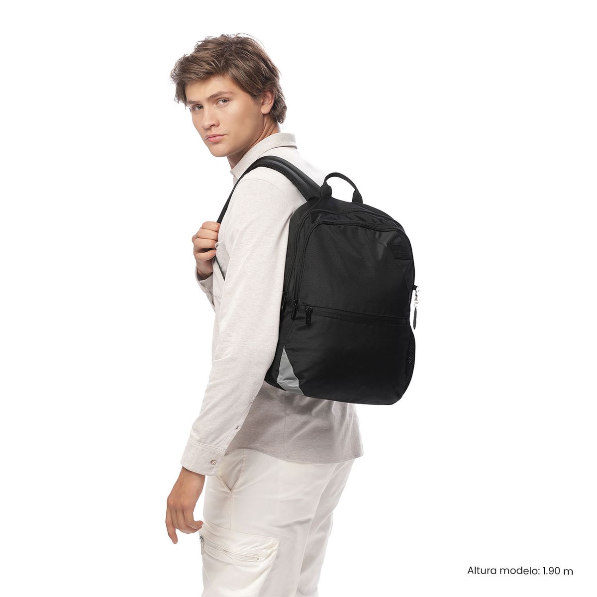 TOTTO - Morral Mochila Koji Con Porta PC 15.4'' Negro Totto