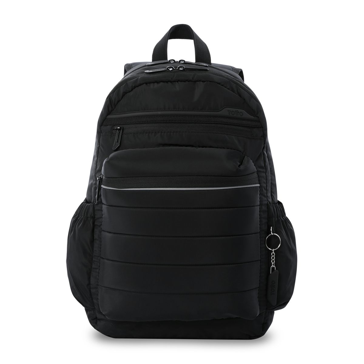 TOTTO - Morral Mochila Plaine Mujer Con Porta PC 14'' Negro Totto