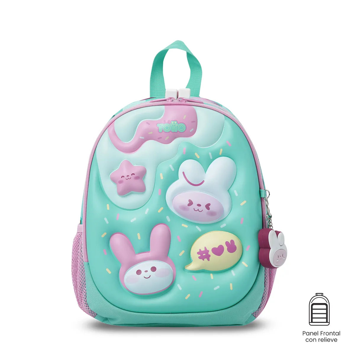 TOTTO - Morral Mochila Escolar Bunny Pump S Niña Azul Totto