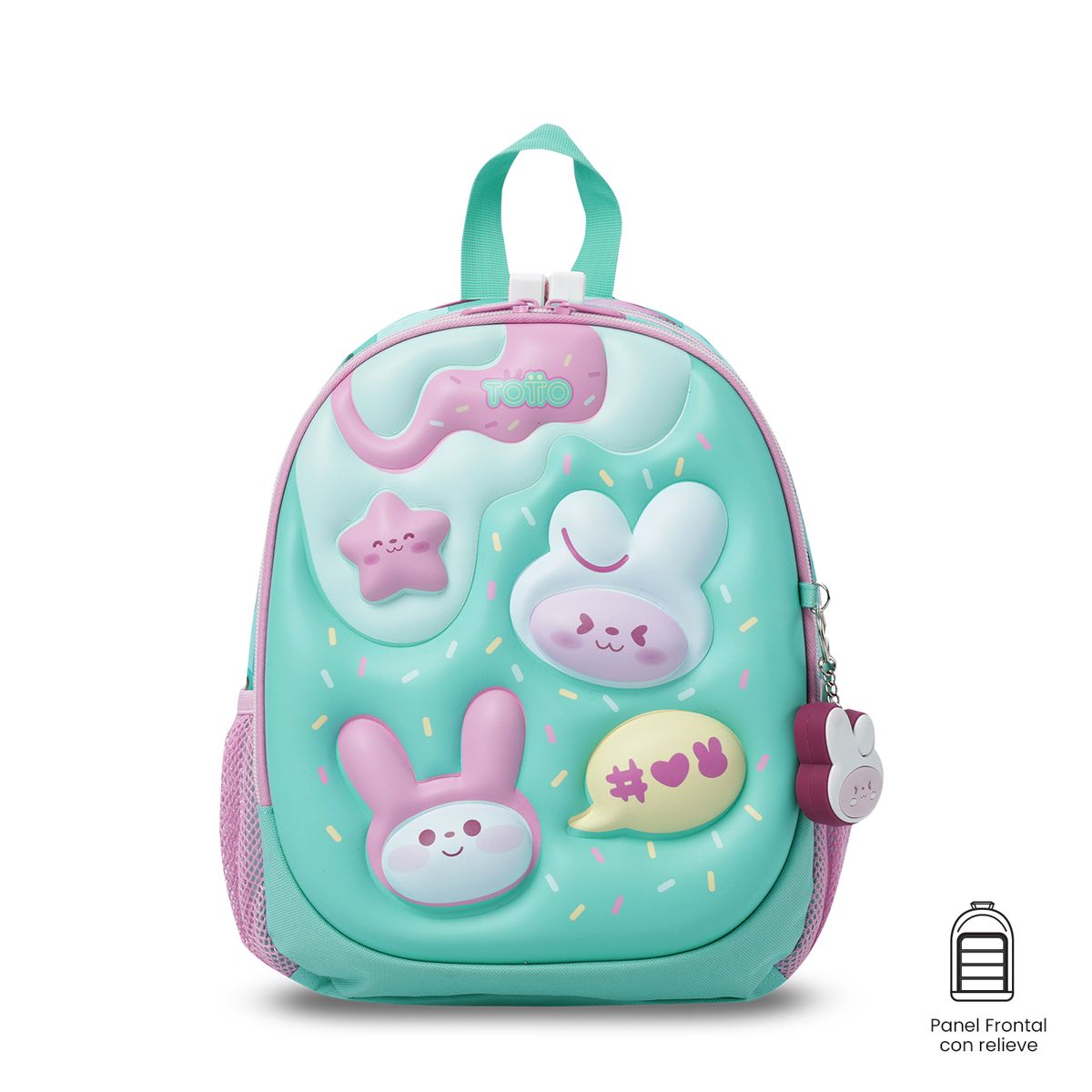 TOTTO - Morral Mochila Escolar Bunny Pump S Niña Azul Totto